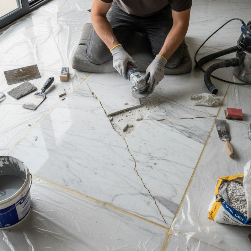 Granite Tile Repair detail
