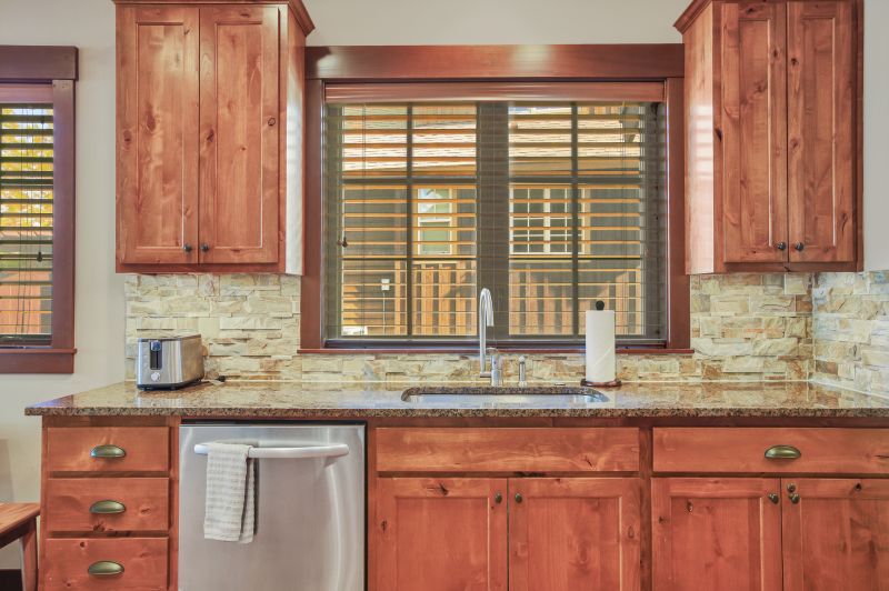 Stone Backsplash Installation detail