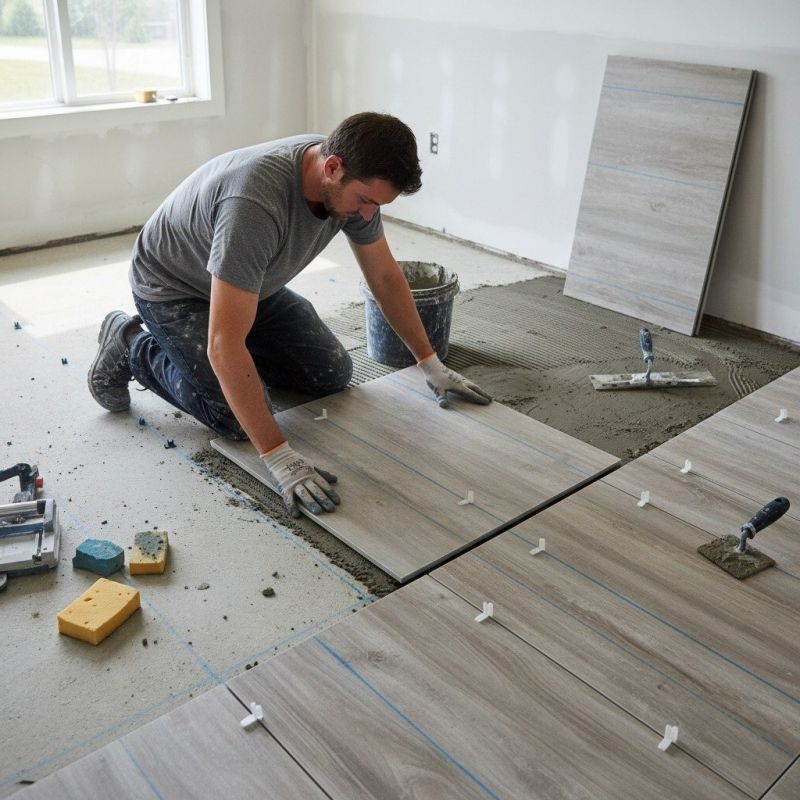 Tile Floor Installation detail