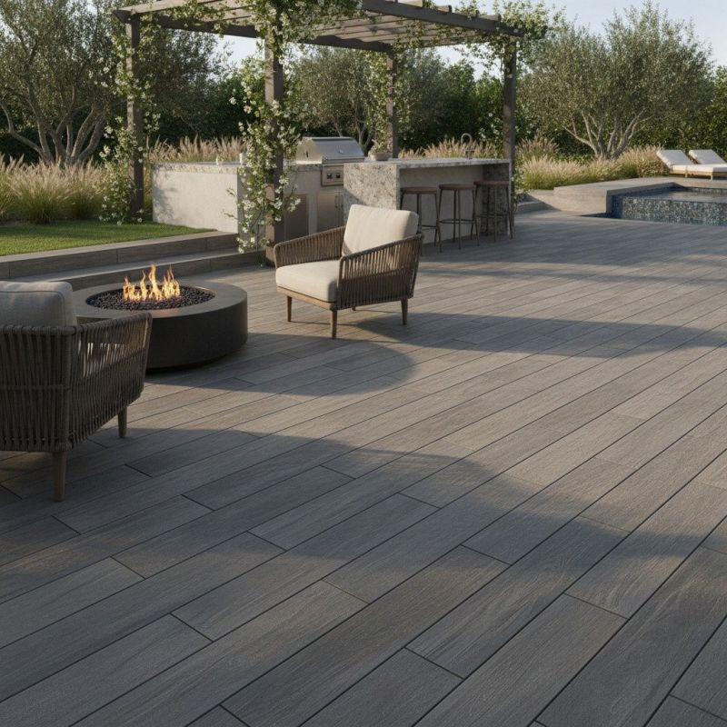 Veranda Tile Installation detail